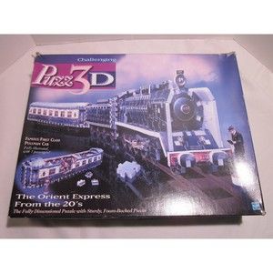 Vintage 1998 The Orient Express 1920's Train 3-D Puzzle from Hasbro 769 Pieces
